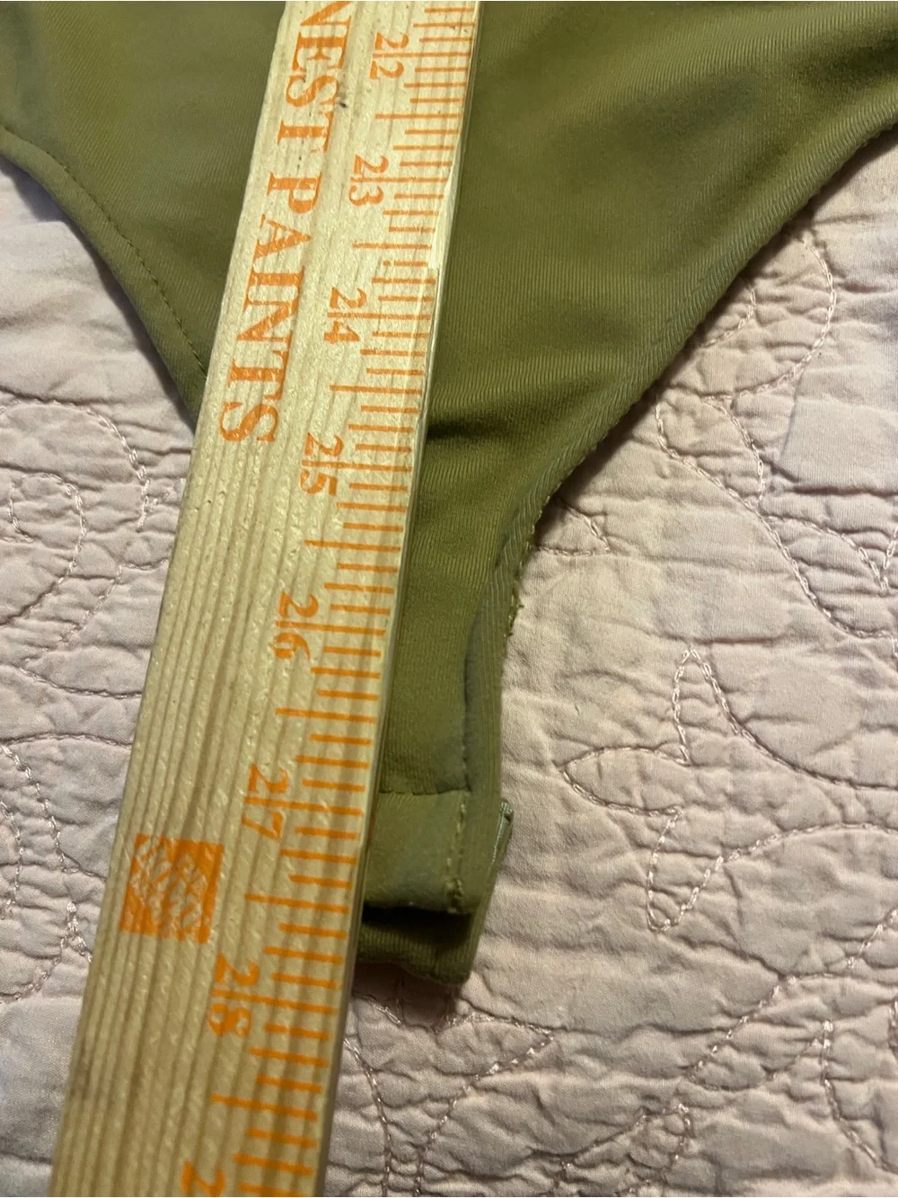Free People Olive Green Square Neck Bodysuit M